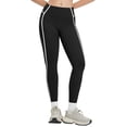 thumbnail image 1 of Riforla Womens Leggings High Waist Contrast Color Seamless 3D Yoga Pants Set Running Fitness Pants for Women Black S, 1 of 4