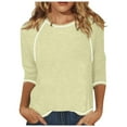 thumbnail image 1 of Riforla Womens Long Sleeve Crew Neck Funny Skeleton Printed Slim Fit Top T Shirt Casual Shirts Tee Blouse T-shirts for Women Green L, 1 of 6