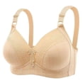 thumbnail image 1 of Ediodpoh Womens No Steel Ring French Underwear Beautiful Back U Shaped Bra Summer Ultra Thin Bud Bra Womens Bras Beige 42, 1 of 4