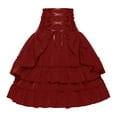thumbnail image 1 of Ediodpoh Women's Skirts Halloween Pleated Gothic Skirt Retro Style Skirt for Women Red M, 1 of 7