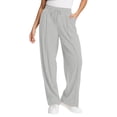 thumbnail image 1 of Ediodpoh Womens Sweatpants Oversized Wide Leg Lightweight Pants Elastic Drawstring Straight Leg Low Waisted Baggy Pants with Pockets Grey XL, 1 of 9
