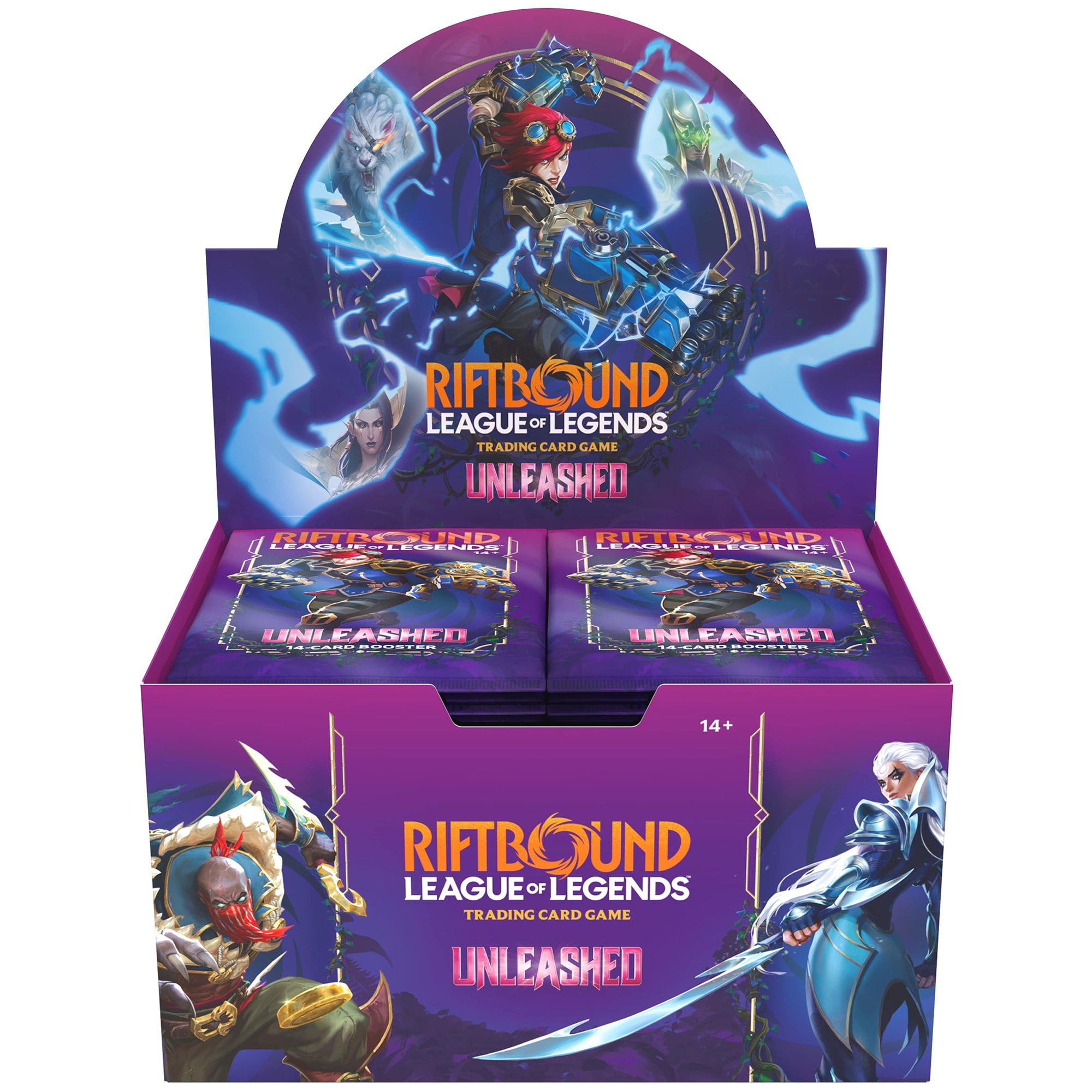 Riftbound: League of Legends TCG Unleashed - Booster Display - 24 Booster Packs (14 Cards Ea), Deck-Building Trading Card Game, Randomly Assorted - Walmart.com Riftbound: League of Legends TCG Unleashed - Booster Display - 24 Booster Packs (14 Cards Ea), Deck-Building Trading Card Game, Randomly Assorted - Walmart.com