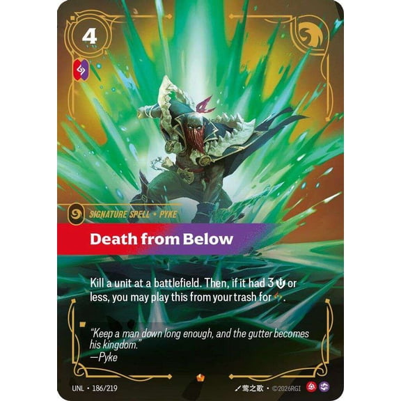 Riftbound: League of Legends Unleashed Epic Death from Below #186