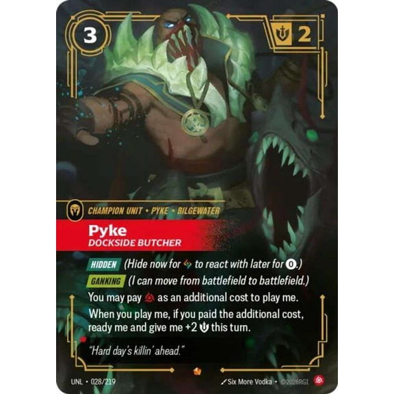 Riftbound: League of Legends Unleashed Epic Pyke - Dockside Butcher #028
