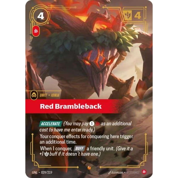Riftbound: League of Legends Unleashed Epic Red Brambleback #029