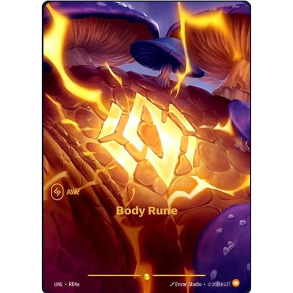 Riftbound: League of Legends Unleashed Showcase Body Rune R04a [R04a]