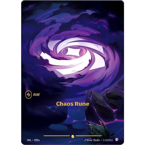 Riftbound: League of Legends Unleashed Showcase Chaos Rune R05a [R05a]