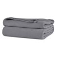 thumbnail image 1 of Rifz BMLSG1089028 BML Collection Fleece Blanket, Silver Gray - King Size - Pack of 2, 1 of 1