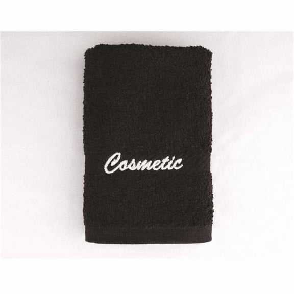 Rifz Cosmetic 100 Percentage Cotton Washcloth Towel Set, Black - Pack of 12