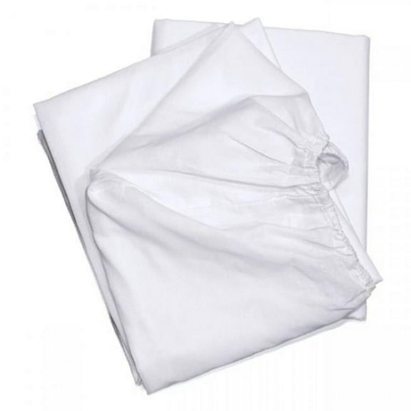 Rifz EFFT548012-T1806 T-180 Elite Cotton Blend Fitted Sheet, White - Full Size - Large - Pack of 6