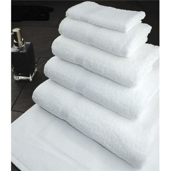 Rifz GNV Collection Ring Spun Cotton Washcloth / White / 13'X13' 1.50 lb 12 PK