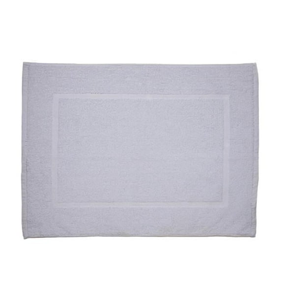 Rifz GOG20307006 GOG Collection Cotton Blend Bath Mats, White - Pack of 6