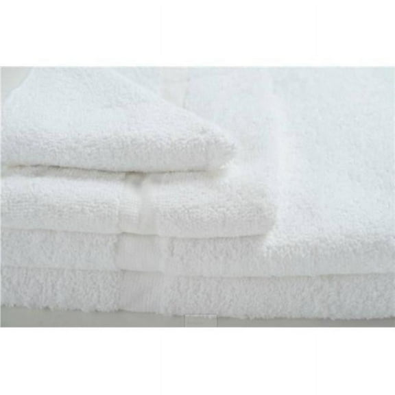 Rifz GOG27541356 GOG Collection Cotton Blend Bath Towels, White - Pack of 6