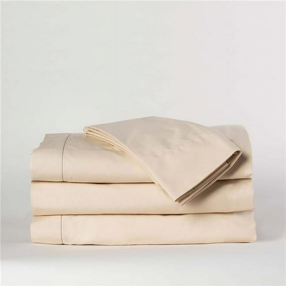 Rifz GSD Collection T-300 Blended Percale Sheets Type: Flat, Color: Bone, Size: Full 84"X115" 6 PK