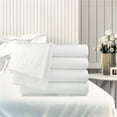 thumbnail image 1 of Rifz GSD94120-T30012 T-300 GSD Collection Cotton Blend Flat Sheet, White - Queen Size - Extra Large - Pack of 6, 1 of 1