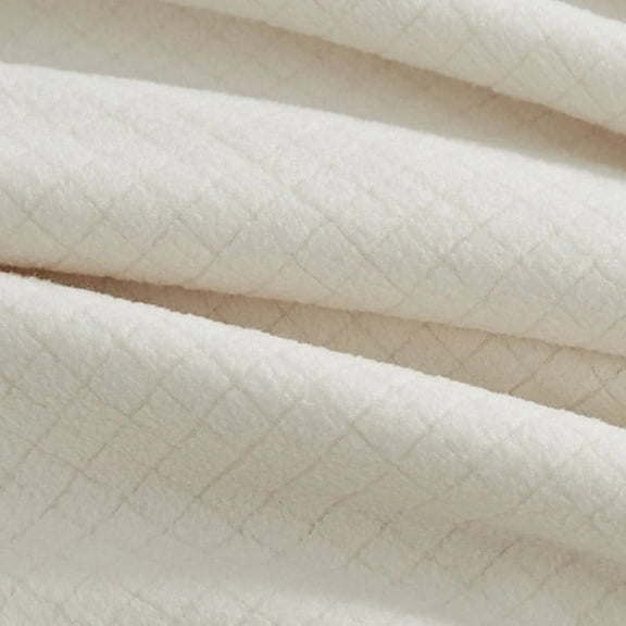 Rifz Textiles BPSIVY6090 BPS Collection Grid Pattern Fleece Blankets 2 PK