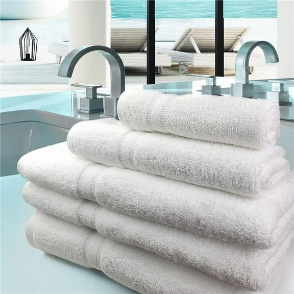 Rifz Textiles GFZ1212100 GFZ Collection White Blended Washcloths 12 PK