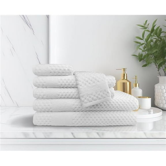 Rifz Textiles GTY131316 Rifz GTY Collection Towels All over Checker Design Washcloth 12 PK