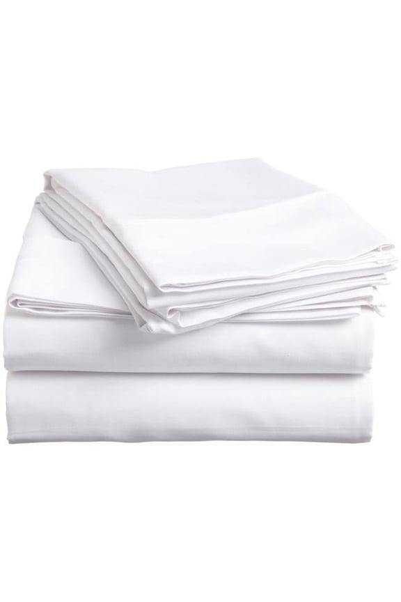 Textiles KSMFTFLS66108 Rifz KSM Collection Royal Microfiber Twin 'L' Flat Sheet 6 PK