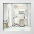 thumbnail image 1 of Rig, R. 20x20 White Modern Wood Framed Museum Art Print Titled - Neutral Bath I, 1 of 4