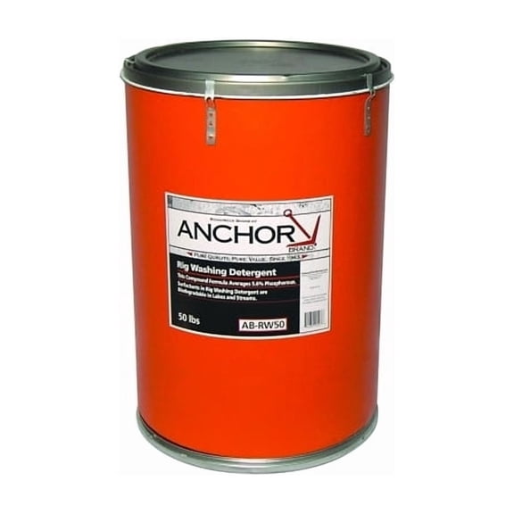 Rig Washing Detergent, 50 lb, Drum