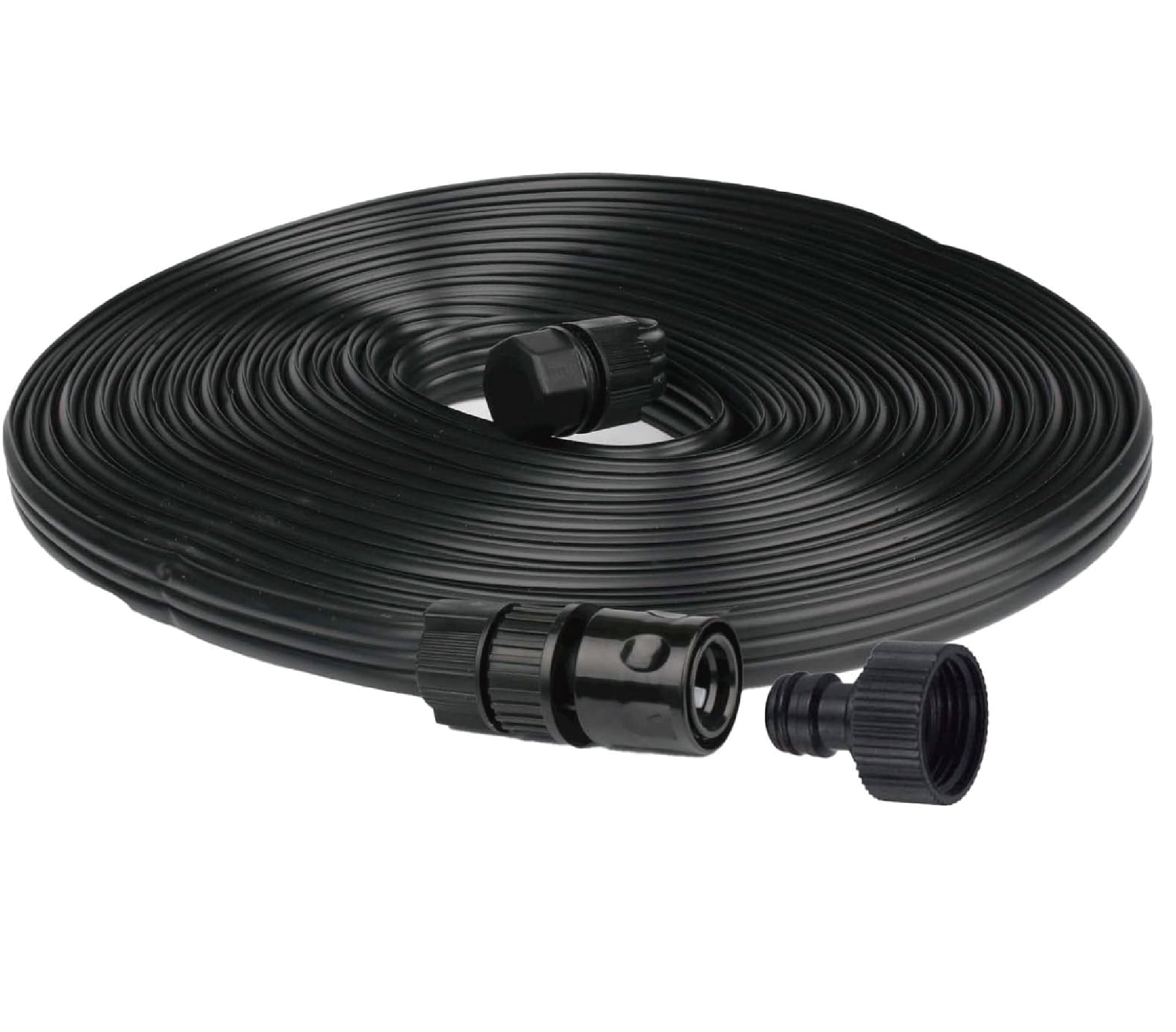 RigBuilt Garden hoses, not of metal,Flat Soaker Hose for Garden Bed,25 50 75ft 50ft*2 1/2" Linkable Consistent Drip Irrigation (50FT)