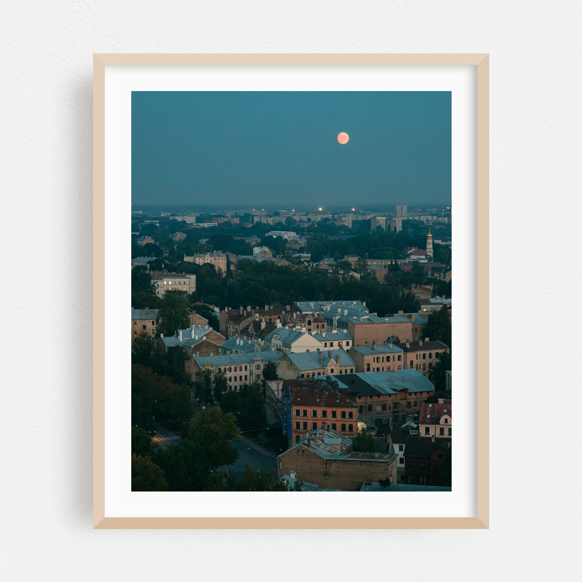 Riga Blues 01 - Riga Latvia Photography City Moon Night Sky ...