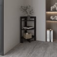thumbnail image 1 of Riga Corner 3-Tier Shelf Side Table 31.7" High , Sofa Table, End Table with Tray White Black, 1 of 5