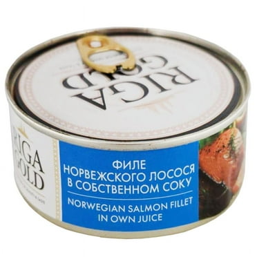 Riga Gold Norwegian Salmon Fillet in Its Own Juice 240g/ 0.53lb