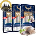 Riga Gold Salted Atlantic Herring Fillets In Oil 227G Boneless, Skin