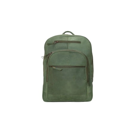 Riga Green Handcrafted Leather Backpack - Eco-Friendly & Durable Leather Backpack