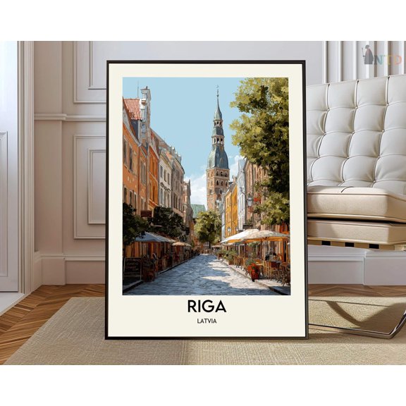 Riga Latvia City Poster Unframed Paper Print