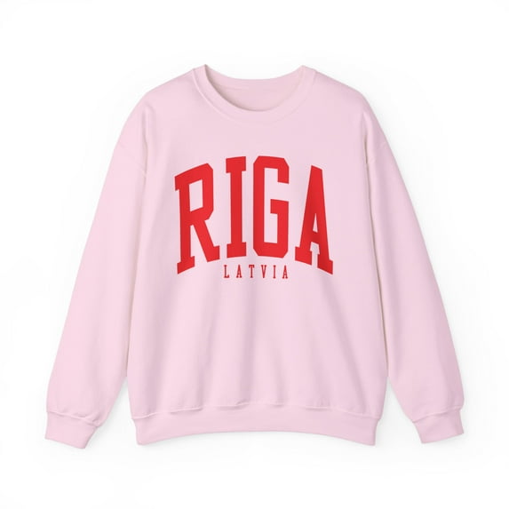 Riga Latvia Sweatshirt Gifts Crew Neck Shirt Long Sleeve Unisex