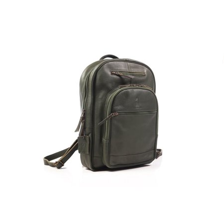 Riga Olive Handcrafted Leather Backpack - Sleek & Durable Full-Grain Leather Backpack for Everyday Use