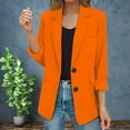 thumbnail image 1 of Rigardu Blazers for Women Casual Women Long Sleeve Blazer Womens Casual Jacket Pockets Long Sleeve Front Button Work Lapel Button Jacket, 1 of 9