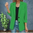 thumbnail image 1 of Rigardu Blazers for Women Casual Women Long Sleeve Blazer Womens Casual Jacket Pockets Long Sleeve Front Button Work Lapel Button Jacket, 1 of 9
