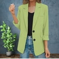 thumbnail image 1 of Rigardu Blazers for Women Casual Women Long Sleeve Blazer Womens Casual Jacket Pockets Long Sleeve Front Button Work Lapel Button Jacket, 1 of 9