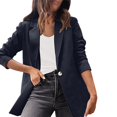 thumbnail image 1 of Rigardu Clearance Sale Blazers for Women Women Loose Top Long Sleeve Casual Slim Short Small Suit Jacket Womens Blazer Blue Xl, 1 of 4