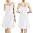 thumbnail image 1 of Rigardu Hot Sale!! Nightgowns for Women 2025 New Women's Summer V Neck Strap Thin Slim Fit Solid Color Hanging Dress Silver L, 1 of 5