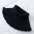 thumbnail image 1 of Rigardu Hot Sale!! Scarf for Women Winter 2025 Women's Turtleneck Dickey Collar Knitted Detachable Collars Mock High Turtleneck Dickey Collar for Women Girl Black One Size, 1 of 5