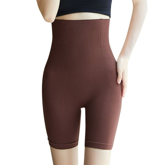 Rigardu Hot Sale!! Shapewear Tummy Control Shorts for Women Seamless High Waisted Body Shaper Thigh Slimming Underwear Th*Ong Tummy Underwear Trainer Shaper Lady High Waist Women's Coffee Xs