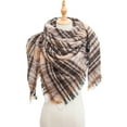 thumbnail image 1 of Rigardu Plaid Scarf for Women Fall Winter Scarf for Women Women Fall Winter Scarf Classic Tassel Plaid Scarf Warm Soft Chunky Large Blanket Wrap Shawl Scarves, 1 of 6