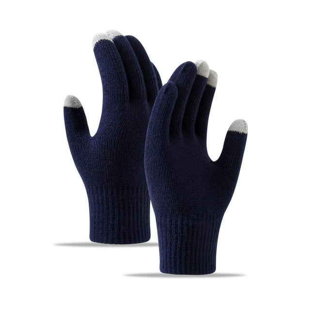 Rigardu Riding Gloves for Men Women Gloves for Cold Weather Men and Women's Fashionable Cycling and Skiing Fitness Warm Sports Knitted Wool Gloves