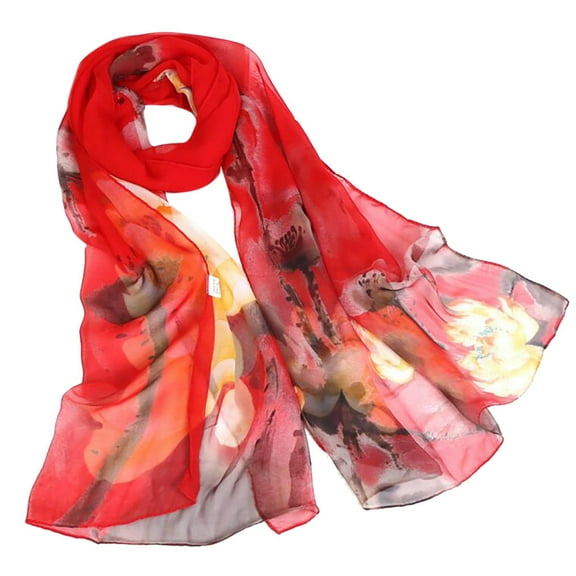 Rigardu Scarf for Women Women Printing Long Scarves Ladies Scarf Soft Wrap Shawl Fashion Scarf
