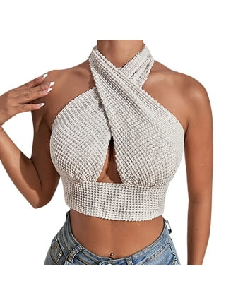Tank Top for Women Women's Knitted Suspenders Casual And