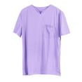 thumbnail image 1 of Rigardu T Shirts for Man Mens T Shirts Men's Solid Fitness Large Sports T Shirt Men's Elastic Cotton Pocket Short Sleeve Summer V Neck Shirt, 1 of 3