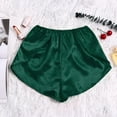 thumbnail image 1 of Rigardu Womens Satin Pajama Pants Casual Loose Pants Silk Satin Flowers Floral Lace Pajamas Underwear Women Shorts S-Xxxl Womens Pajama Pants Green Xl, 1 of 7