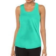 thumbnail image 1 of Rigardu Womens Workout O Neck Sleeveless Breathable Backless Tank Yoga Tops Shirt Mint+L, 1 of 5