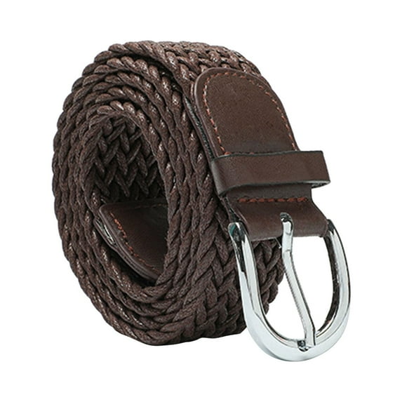 Rigardu belts for women Ladies Fashion Wax Rope Ladies Belt Retro Decorative Jeans Belt Dress Pin Buckle Belt Women womens belt Coffee + One size