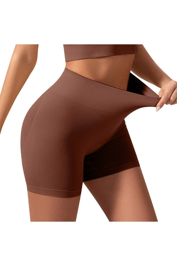body shaper body shaper tummy control Slip Shorts for Under Dresses Women Seamless Boyshorts Panties Anti Chafing Underwear Shorts Coffee + L